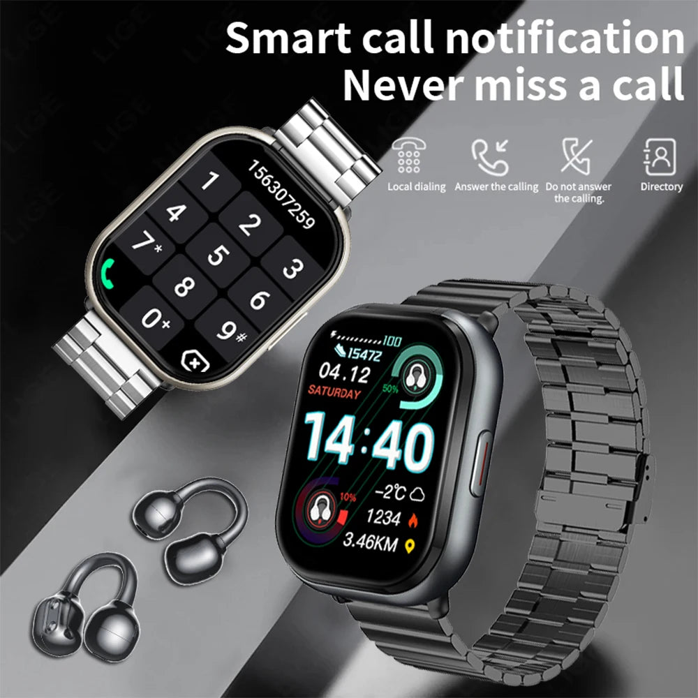 D9 2 in 1 Smart Watch With Earbuds