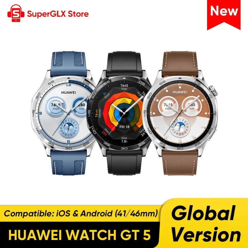 GT 5 Smartwatch AMOLED Screen with iOS and Android